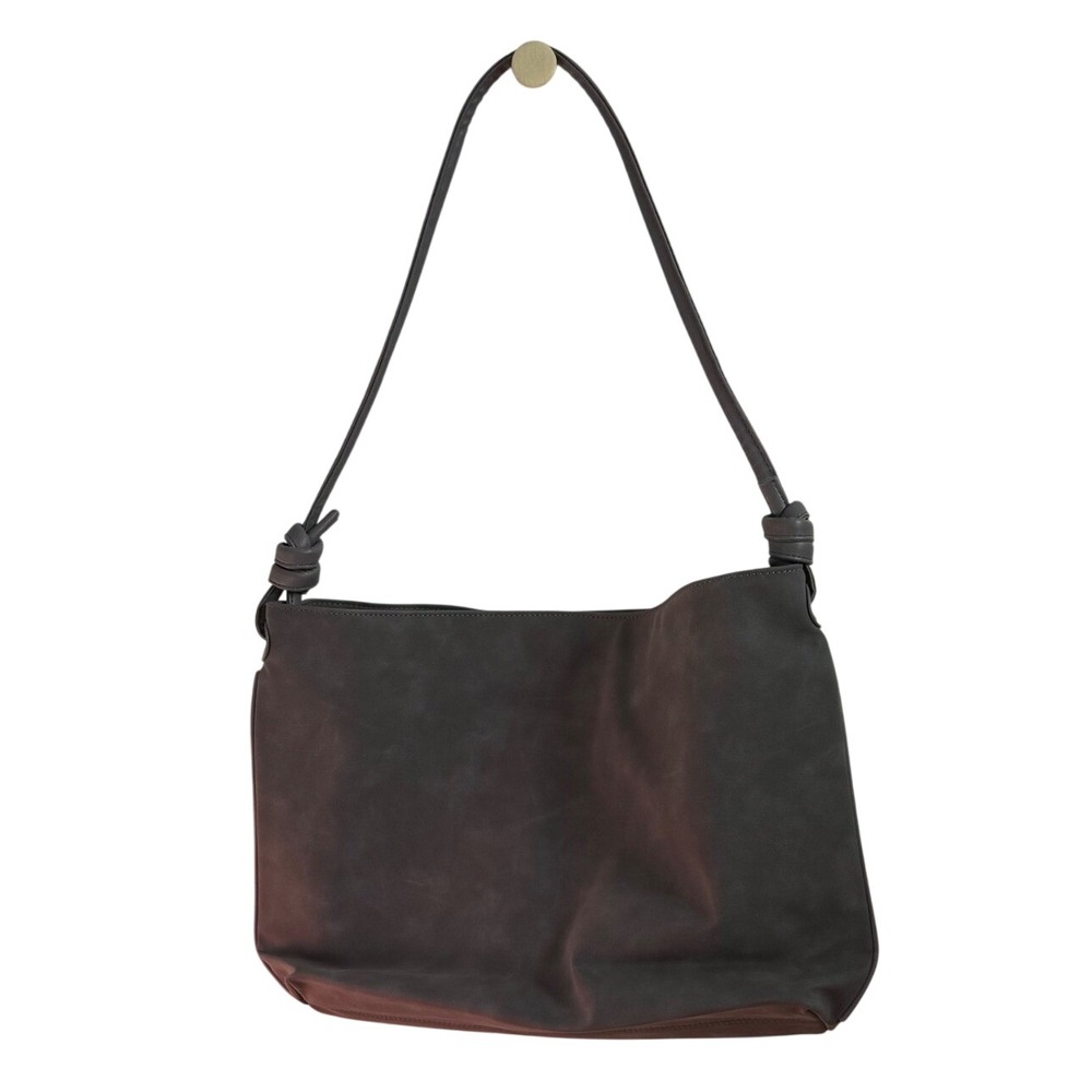 8 Other Reasons Betsy Slouch Tote Bag Stone Grey Knotted Shoulder Handbag NEW
